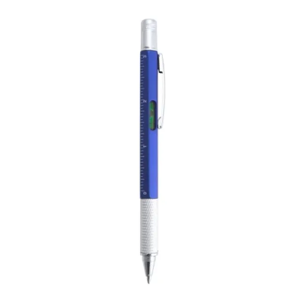  Multifunctional ball pen, ruler, spirit level, screwdriver blue