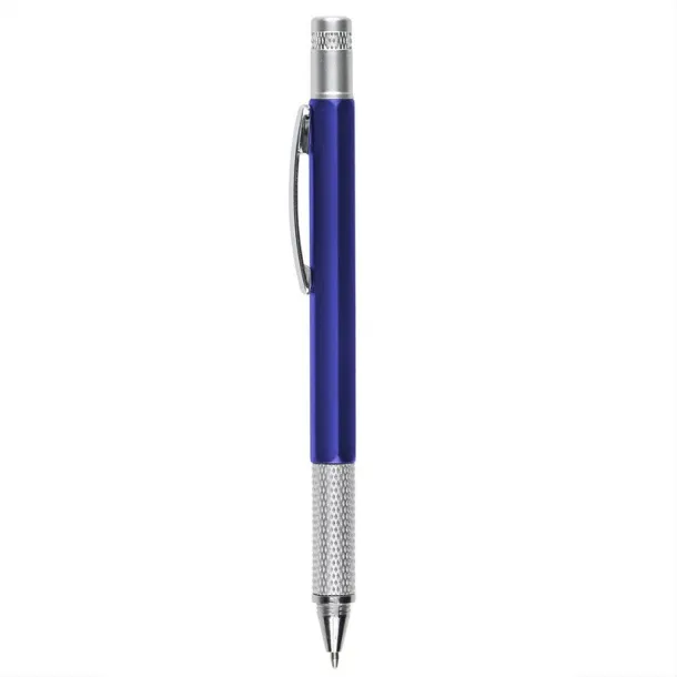  Multifunctional ball pen, ruler, spirit level, screwdriver blue