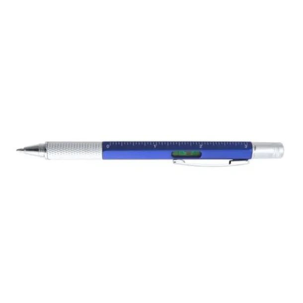  Multifunctional ball pen, ruler, spirit level, screwdriver Plava