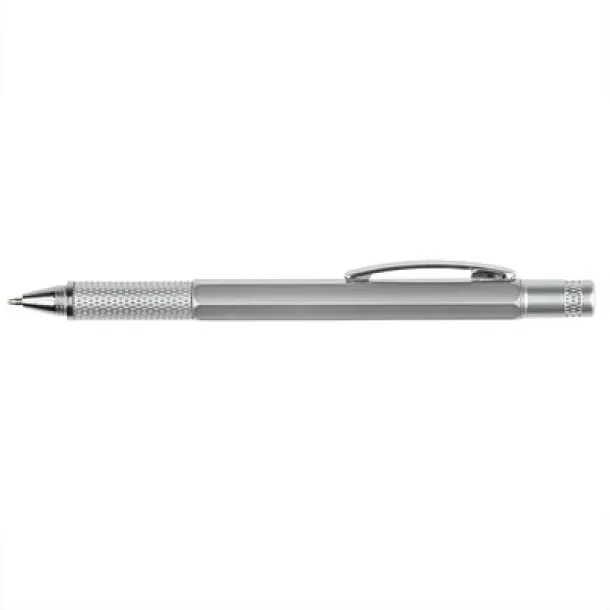  Multifunctional ball pen, ruler, spirit level, screwdriver silver