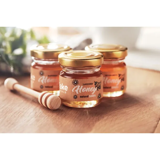 BEEBEE SET Set of 3 wildflower honey Wood