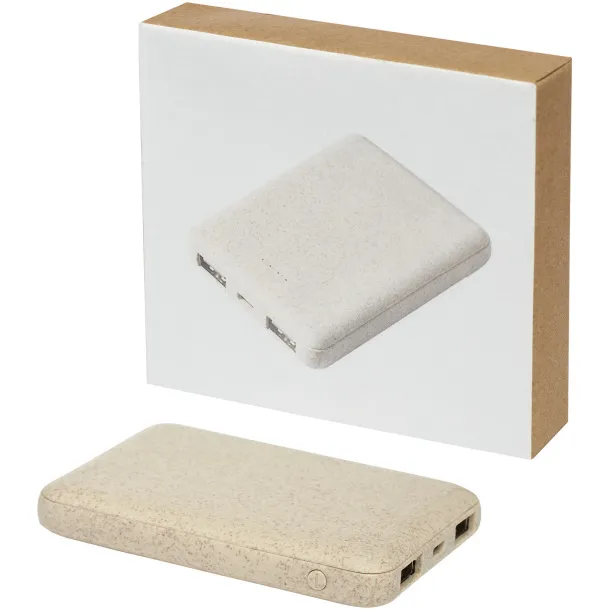 Asama 5000 mAh wheat straw power bank - Avenue Beige