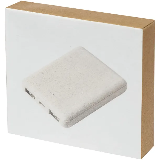 Asama 5000 mAh wheat straw power bank - Avenue Beige