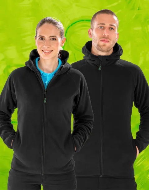  Hooded Recycled Microfleece Jacket - Result Recycled
