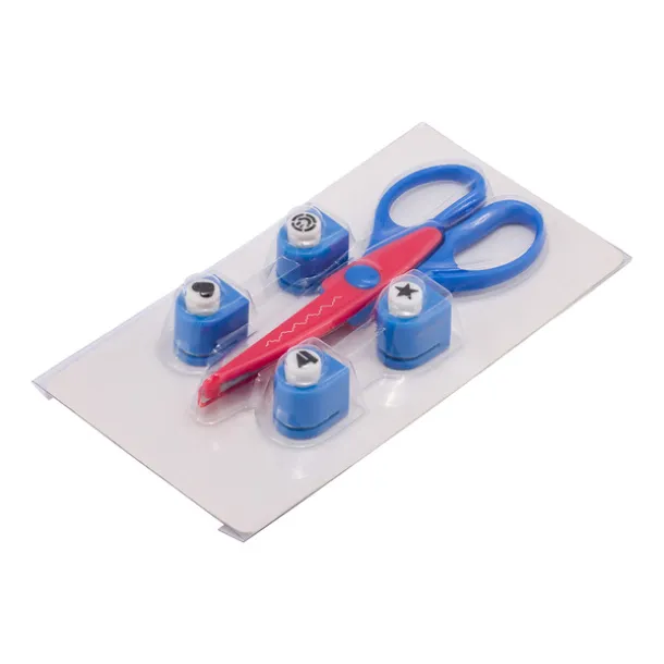 FUN set of punches and scissors Blue