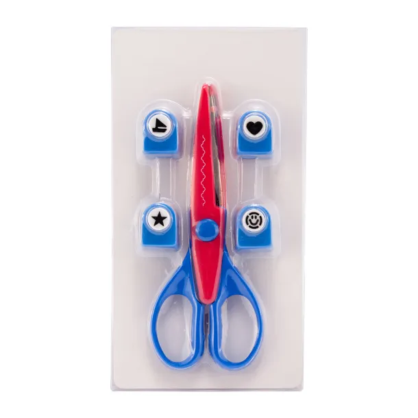 FUN set of punches and scissors Blue