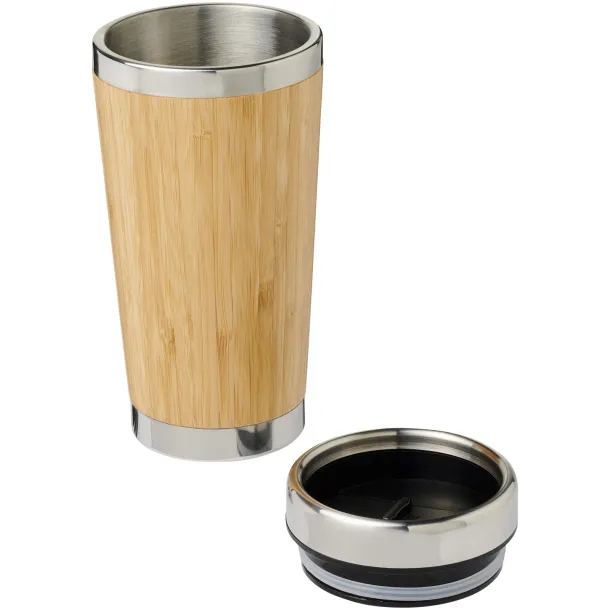 Bambus 450 ml tumbler with bamboo outer - Bullet Brown