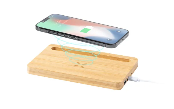 Flabo wireless charger organizer Natural