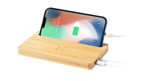 Flabo wireless charger organizer Natural