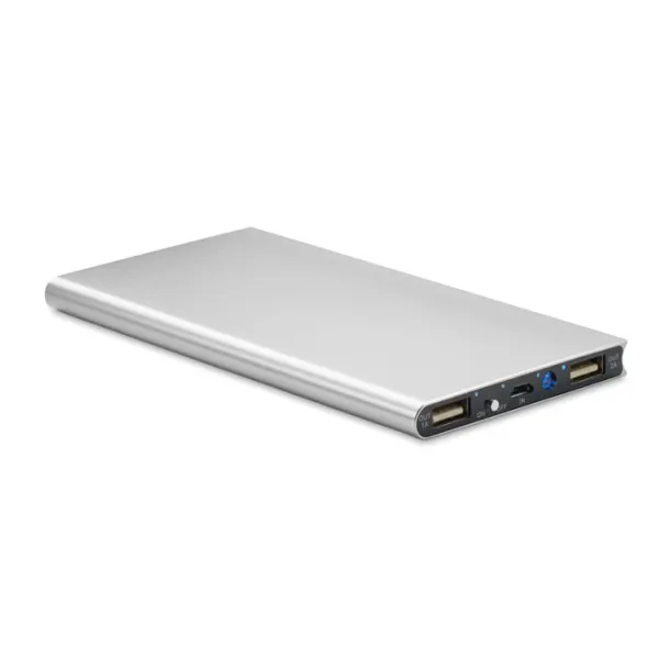 POWERFLAT8 Power bank 8000 mAh Matt Silver