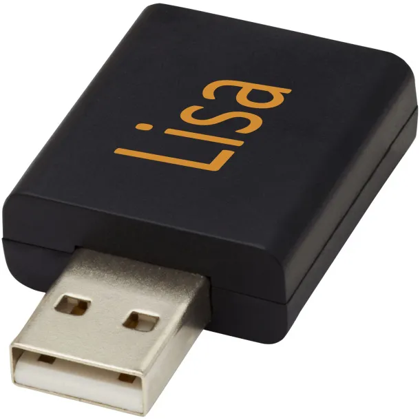 Incognito USB data blocker - Bullet Solid black