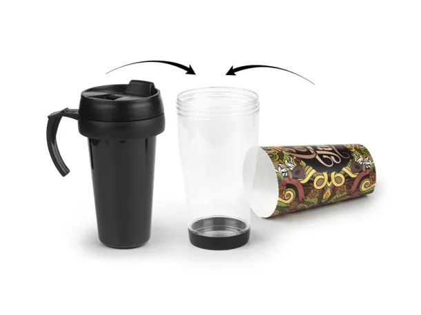 LAVA CLEAR travel mug - CASTELLI Black