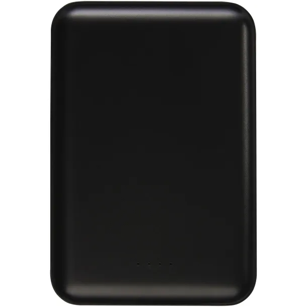 Gleam 5000 mAh ultra slim light-up power bank - Bullet Solid black