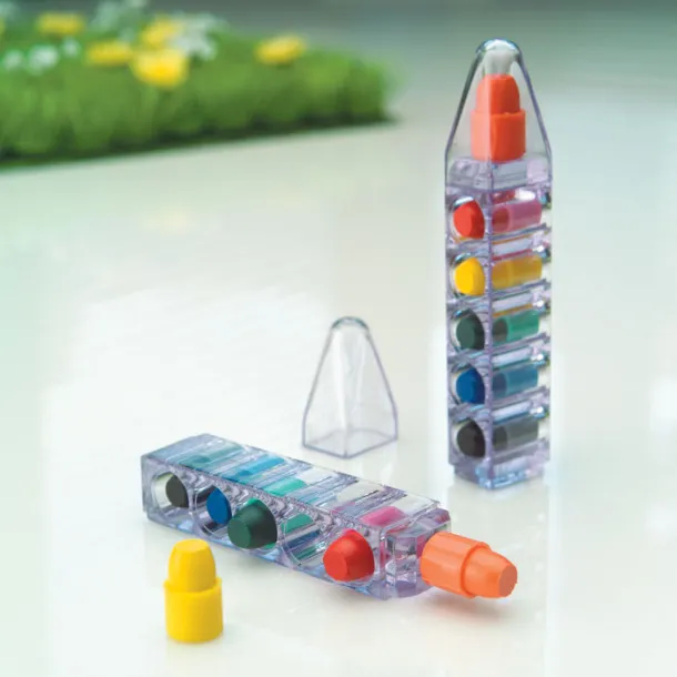 MAGIC Set of 6 wax crayons Transparent