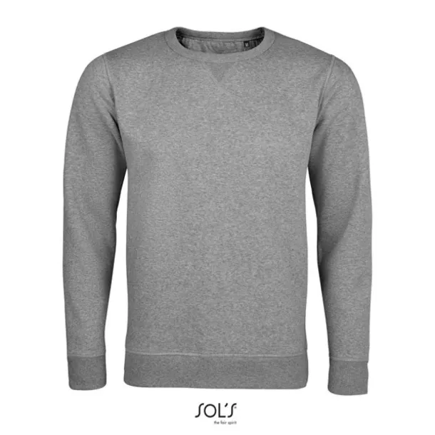  SOL'S SULLY - MEN’S ROUND-NECK SWEATSHIRT - 280 g/m² - SOL'S Grey Melange