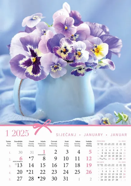  "BUKETI" color calendar Color