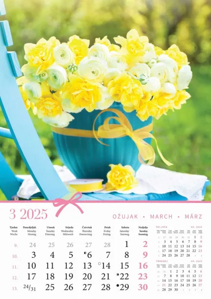  "BUKETI" color calendar Color