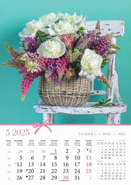  "BUKETI" color calendar Color