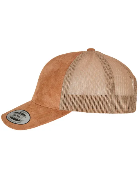  Suede Leather Trucker Cap - Flexfit