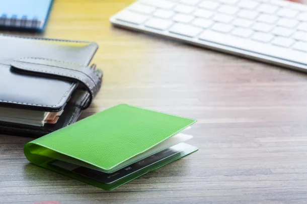 Letrix credit card holder Lime green