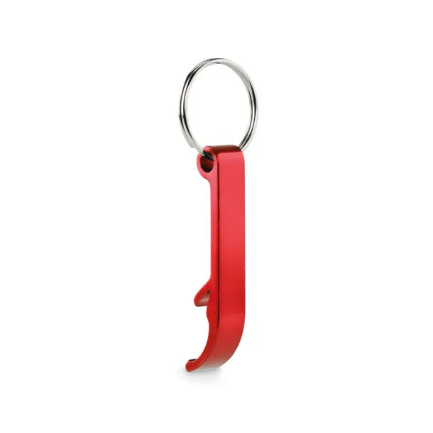 OVIKEY Recycled aluminium key ring Red