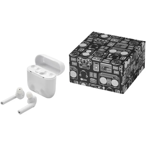 Essos True Wireless auto pair earbuds with case - Avenue White