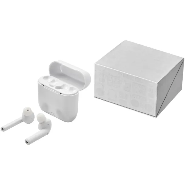Essos True Wireless auto pair earbuds with case - Avenue White