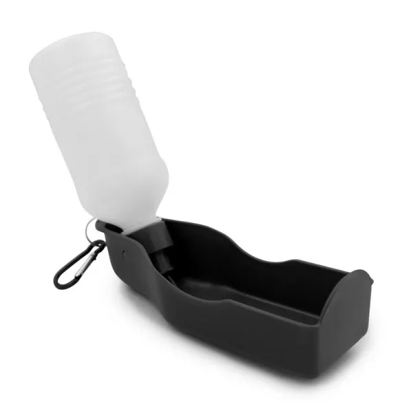 Maud Putna boca/posuda za psa, 250 ml Crna