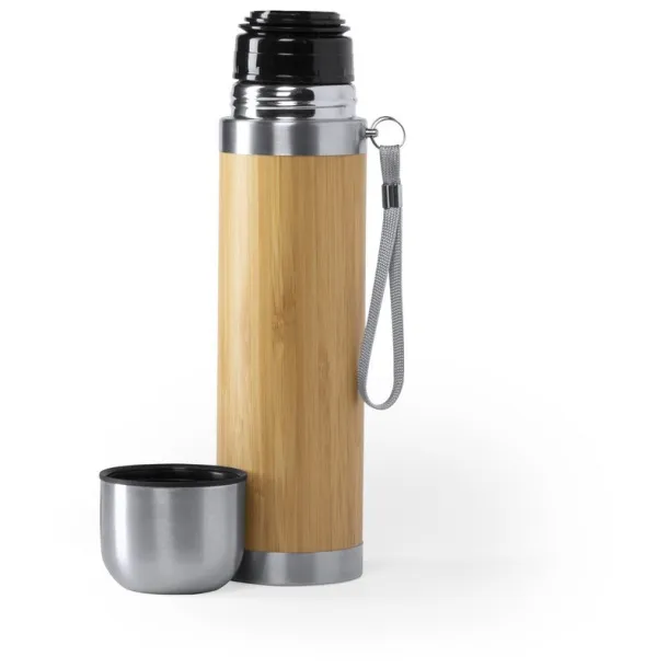  Bamboo vacuum flask 410 ml brown