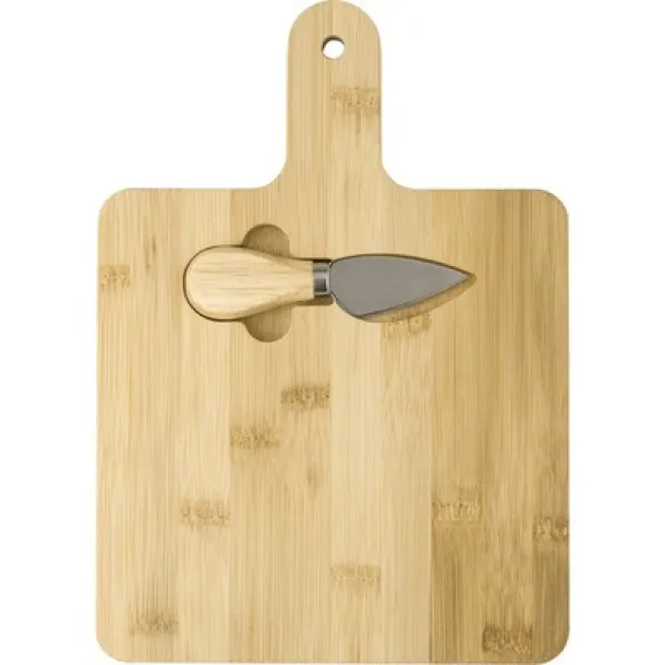  Bamboo cheese set brown