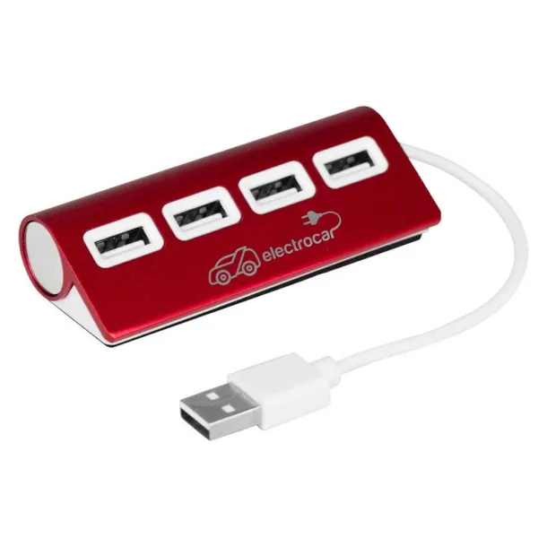  USB hub 2.0 Crvena