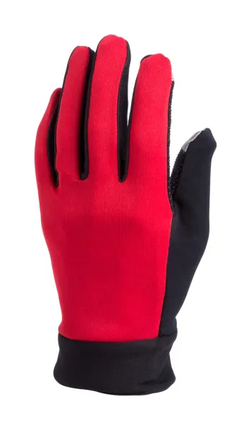 Vanzox touch sport gloves Red Black