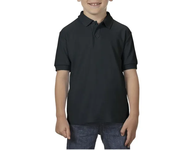 DRYBLEND®  YOUTH DOUBLE PIQUÉ POLO SHIRT - Gildan Black