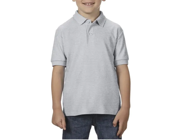 DRYBLEND®  YOUTH DOUBLE PIQUÉ POLO SHIRT - Gildan Sport Grey