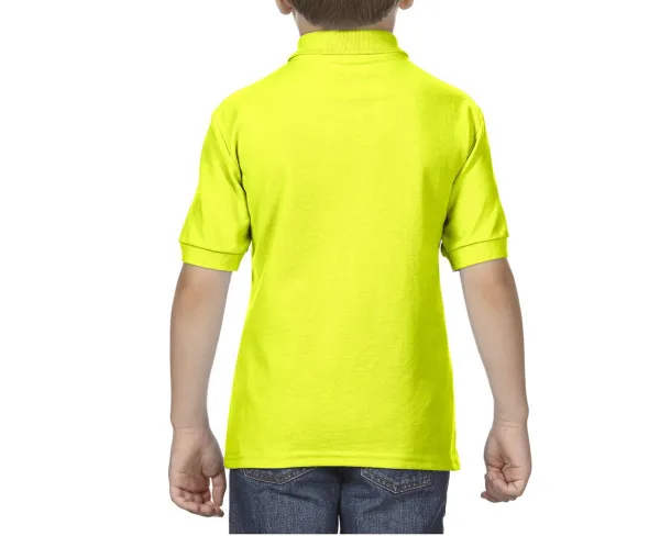 DRYBLEND®  YOUTH DOUBLE PIQUÉ POLO SHIRT - Gildan Safety Green