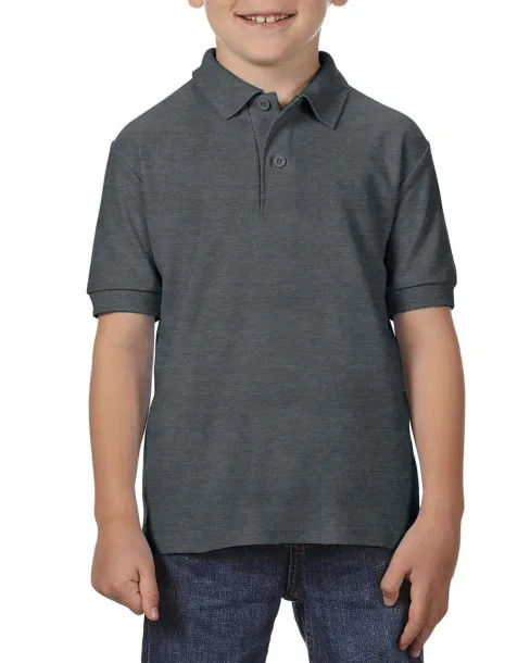 DRYBLEND®  YOUTH DOUBLE PIQUÉ POLO SHIRT - Gildan Dark Heather