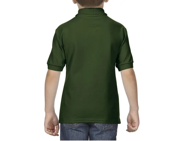 DRYBLEND®  YOUTH DOUBLE PIQUÉ POLO SHIRT - Gildan Forest Green