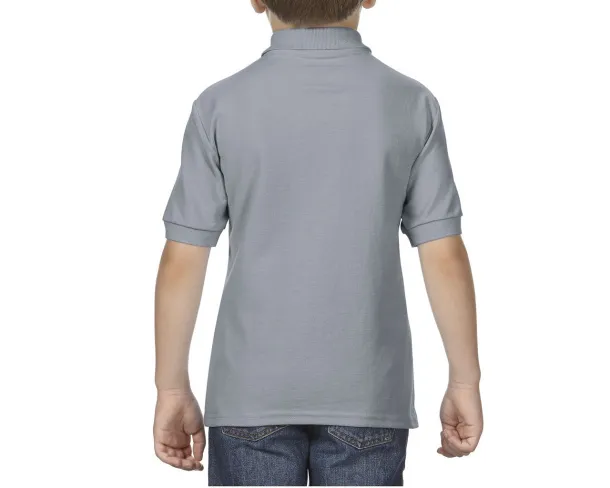 DRYBLEND®  YOUTH DOUBLE PIQUÉ POLO SHIRT - Gildan Charcoal