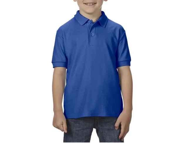 DRYBLEND®  YOUTH DOUBLE PIQUÉ POLO SHIRT - Gildan Royal