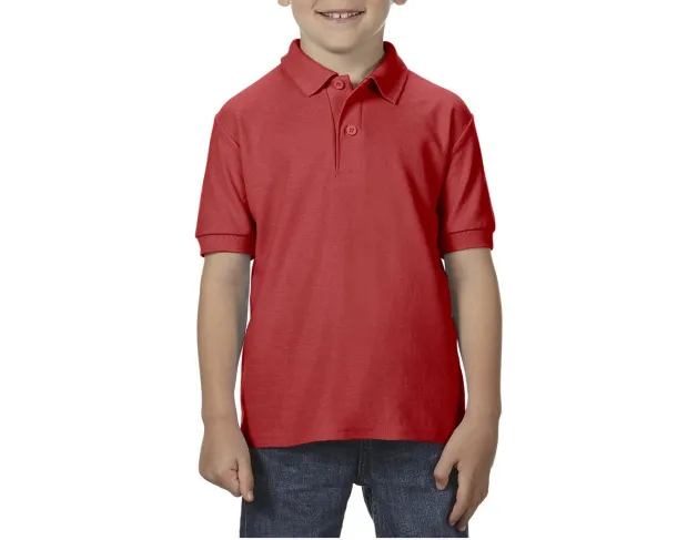 DRYBLEND®  YOUTH DOUBLE PIQUÉ POLO SHIRT - Gildan Red