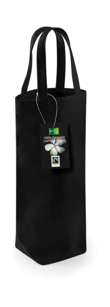  Fairtrade Cotton Bottle Bag - Westford Mill Black