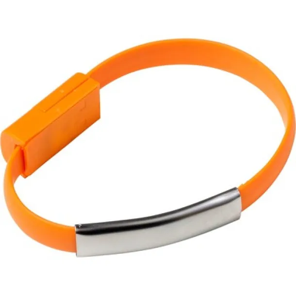  Wristband, bracelet, charging cable orange