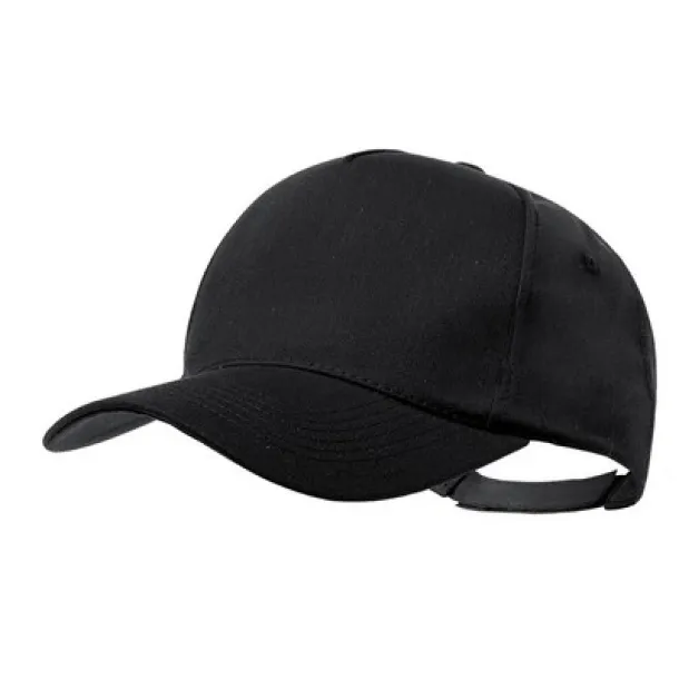  Recycled cotton cap Crna