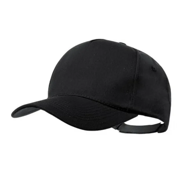  Recycled cotton cap Crna