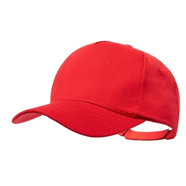  Recycled cotton cap Crvena