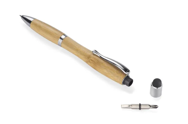 ARETI Ball pen with screwdriver Beige