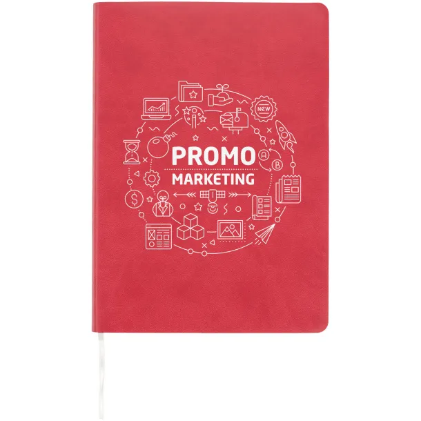 Liberty soft-feel notebook Red