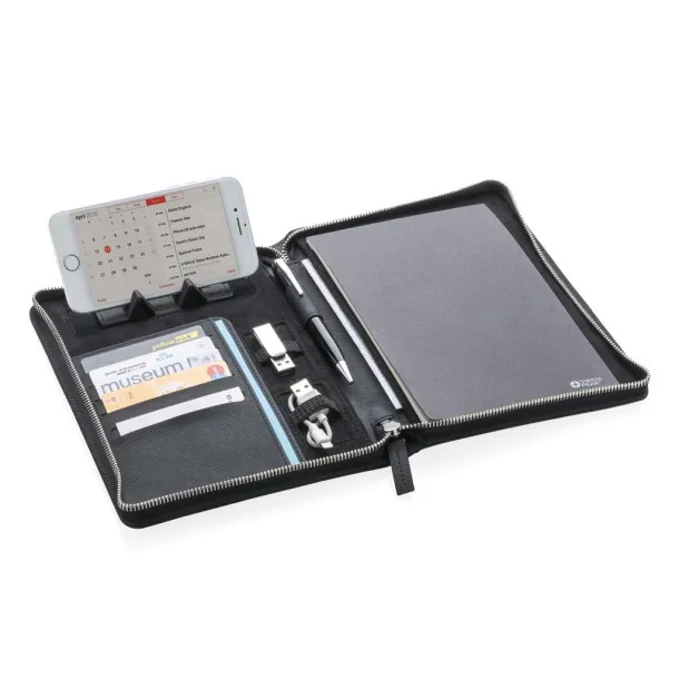  Swiss Peak Heritage A5 portfolio with zipper Black