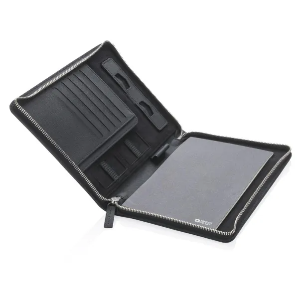  Swiss Peak Heritage A5 portfolio with zipper Black