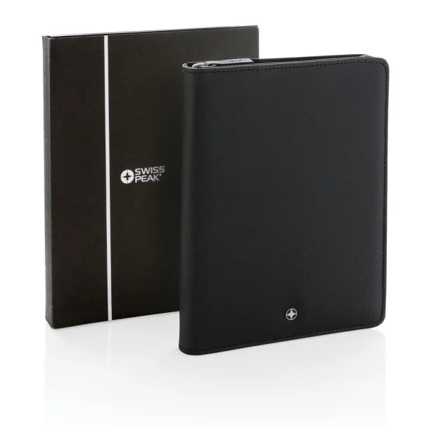  Swiss Peak Heritage A5 portfolio with zipper Black